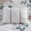 Sapphtopaz 7 Piece Comforter Set Farmhouse Style Seersucker Floral Print with Throw Blanket Reversible Quilt Set - 4 of 4