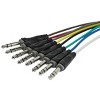 Monoprice 8-Channel 1/4 Inch TRS Male to 1/4 Inch TRS Male Snake 26AWG Cable C/d - 3 Feet With 8 Balanced Mono / Unbalanced Stereo Lines - 4 of 4