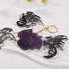 JDICTION 2 Pack Dragon Keychain Resin Mold – 9 Cavities Each, Multiple Styles, Pendant & Wave Spiral Silicone Molds for Home Decor, Candle Making - 3 of 4