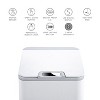 LunaLulinlk Touch-Free Trash Can, 2.6 Gal, Adult, Solid Print, Soft Close, Bathroom, Plastic, 1 Count - 2 of 4