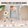 VEVOR Baby Travel Crib and Play Yard, Folding Baby Playpen with Soft Mattress Pad, Portable Toddlers Crib with Breathable Mesh and Travel Bag, Gray - 4 of 4