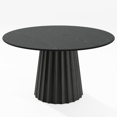 Dovelina Modern Round Dining Table Wood Kitchen Table