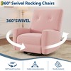 Recliner Chairs, Glider Recliner Nursery Chair for Adults, 360° Swivel Glider Rocking Chair for Living Room, Bedroom, Office - 3 of 4