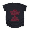 Football Hearts & Lyric Charts - Womens Garment Dyed Tee - 3 of 4