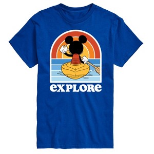 Men's - Disney - Mickey Kayak Explore Short Sleeve Graphic T-Shirt - 1 of 4
