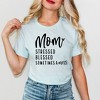 Simply Sage Market Women's Mom Stressed Blessed Short Sleeve Graphic Tee - 2 of 3