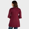 24seven Comfort Apparel Maternity Open Front Jacket with Elbow Sleeve - 2 of 3