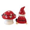 Ganz 3.75 In Gnome Mushroom Salt & Pepper Set Lights Holiday Festive Salt And Pepper Shakers - 2 of 3