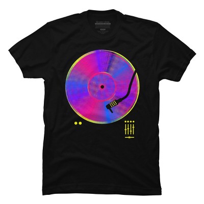 Men's Design By Humans Retro Vinyl By clingcling T-Shirt