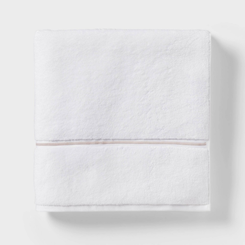 Photos - Towel Spa Plush Oversized Bath  Almond Embroidered - Threshold™