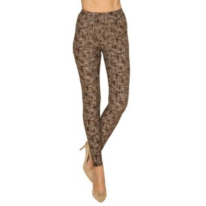 Slickblue Women's One Size Multi-Print Leggings, High Waisted, 4 Color Options, Soft Stretch Fabric, Fitted Style - 1 of 4