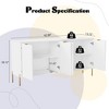 CLIHOME 30.12 in. H 4-Door Utility Storage Cabinet with Adjustable Shelves - 4 of 4