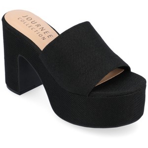 Journee Collection Womens Enyya Slip On Platform Sandals - 1 of 4