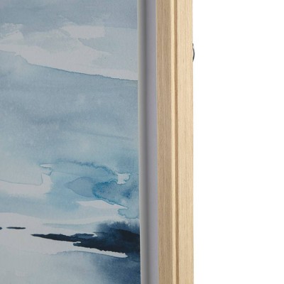 Sparkling Sea Blue Abstract Landscape Canvas Wall Art
