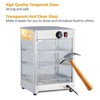 Commercial Food Warmer Display, Countertop Pastry Warmer, Pizza Warmer Cabinet with 3D Heating - 3 of 4