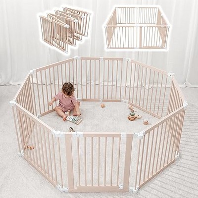 Pro Goleem Baby Gate Playpen - 57 x 57 x 25 in