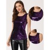INSPIRE CHIC Women's Sequin Sparkle Glitter Party Camisole Tank Top - 2 of 4
