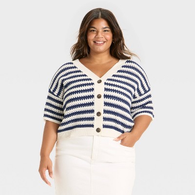 Women's Short Sleeve Button-Front Cardigan - Universal Thread™