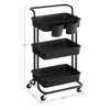 SONGMICS Rolling Cart 3-Tier Storage Cart Utility Cart - image 2 of 4