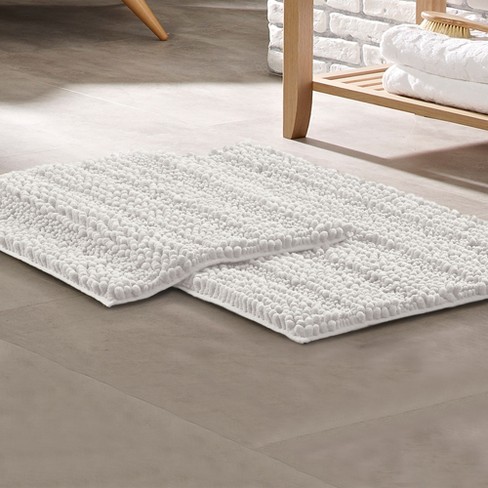 Sweet Home Collection - Memory Foam Non Slip Non Skid Back Plush Bath Mat  Rug, Gray, 20 X 24 Contour : Target