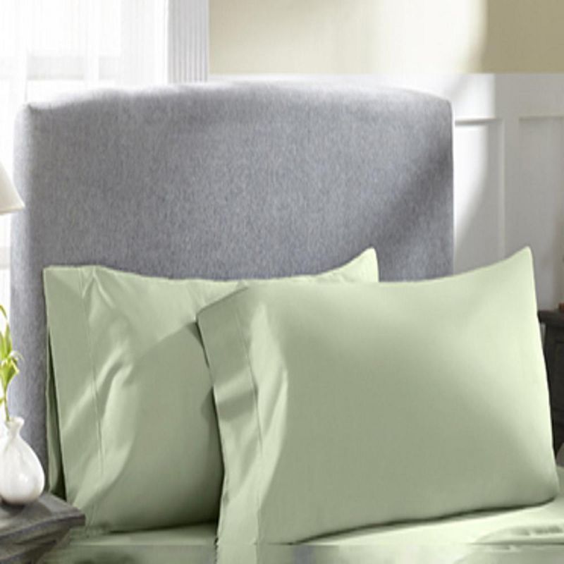 Perthshire Platinum Concepts 800 Thread Count Solid Sateen Sheet - 4 Piece Set - Celadon, 2 of 4
