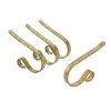 4ct Stocking Holder Gold Foil - The Original Mantleclip: Secure Christmas Decor, Adjustable, No Scratch - 3 of 3