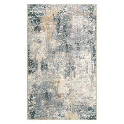 Lahome Modern Abstract Washable Area Rug-Soft Carpet for Living Room, Bedroom, or Office