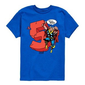 Boys' - Marvel - Thor Birthday Five Short Sleeve Graphic T-Shirt - 1 of 4