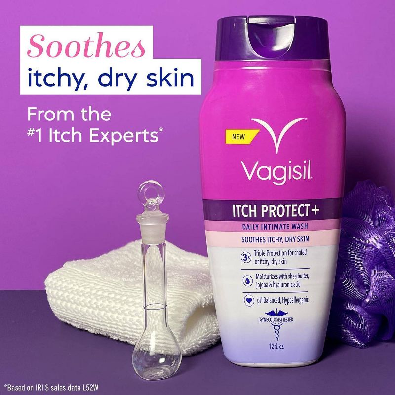 Vagisil Itch Protect + Daily Creme Intimate Wash - 8oz, 4 of 8