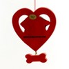 Kurt S. Adler 4.5 Inch Dog Breed In Heart W/Bone Ornamnt Resin Canine Christmas Tree Ornaments - 2 of 2