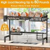 4 Basket Over Sink Dish Rack Adjustable 30-41.5" W x 20.5" H, Space Saving Drying Rack - 4 of 4