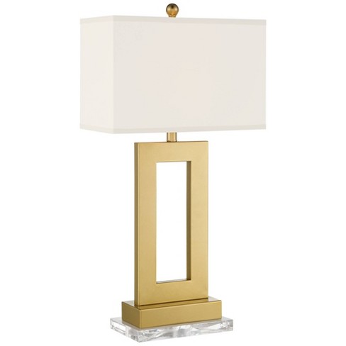 360 Lighting Marshall Modern Table Lamp With Clear Riser 30 Tall