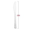 Smarty Had A Party Shiny Metallic Silver Hammered Plastic Knives - 1000 pcs - 3 of 4