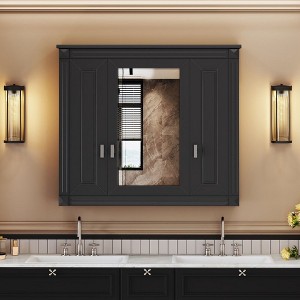 NicBex Wall Mounted Bathroom Storage Cabinet,Medicine Cabinet with Mirror and 4 Shelves for Bathroom - 1 of 4