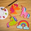 Bright Creations 24 Pieces Unfinished Wood Cutouts for Crafts, Wooden Unicorn Rainbow for Home Decor, Party Decorations, 3.8 x 5.5 in - 2 of 4