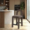 Meridian Furniture,Amari Chenille Fabric Stool - 2 of 4