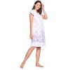 Casual Nights Women's Lace Short Sleeve Nightgown - 3 of 4
