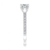 Pompeii3 1 Ct Princess Cut Diamond Engagement Ring White Gold Lab Created - 3 of 4