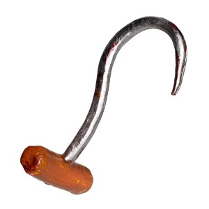 Underwraps Costumes Meat Hook 9 Inch Foam Adult Costume Accessory - 1 of 3