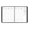 Weekly Vertical-Column Appointment Book Ruled for Hourly Appointments, 8.75 x 7, Black Cover, 13-Month: Jan 2026 to Jan 2027 - 2 of 4