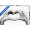Trends International Reinders: Romantic Black & White - Love Sign Unframed Wall Poster Print Clear Push Pins Bundle 14.725" x 22.375" - 3 of 4