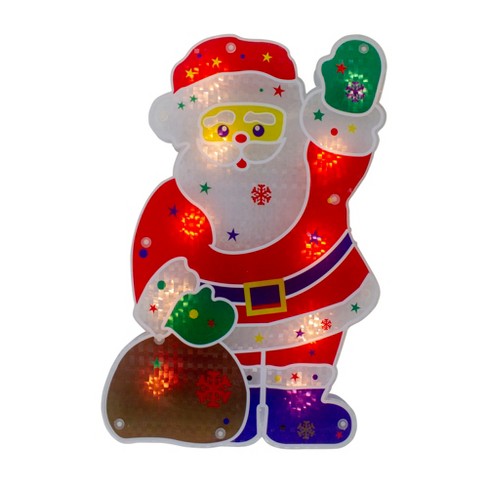 Lighted Christmas Santa Head Silhouette from Impact Innovations 