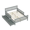 Wood Platform Bed with Guardrails and 2 Storage Drawers for Kids or Guest Room, No Box Spring Needed-Cuddlewood - 3 of 4