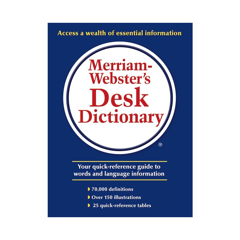 Merriam-Webster's Desk Dictionary - (Hardcover), 1 of 2