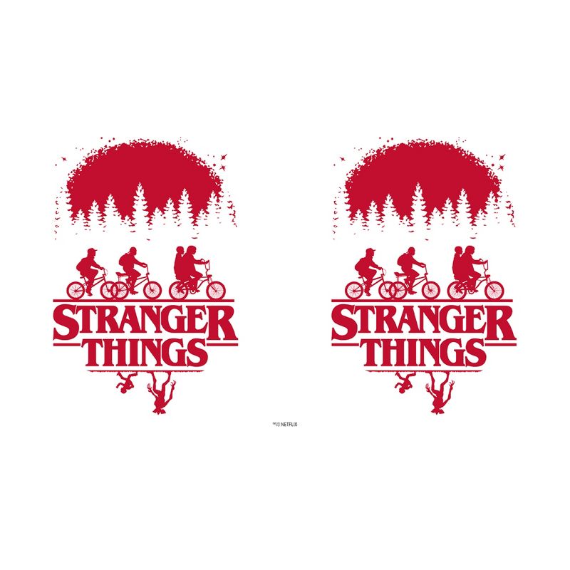 Stranger Things Black and Red Main Poster Stainless Steel Water Bottle, 2 of 3