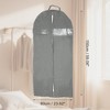 Unique Bargains Dustproof Portable Garment Bag Gray 1 Pc - 4 of 4