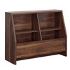 Homy Casa Low Bookcase with Divided Shelves for Living Room, Bedroom or Kids’ Study Area, Brown - 2 of 4