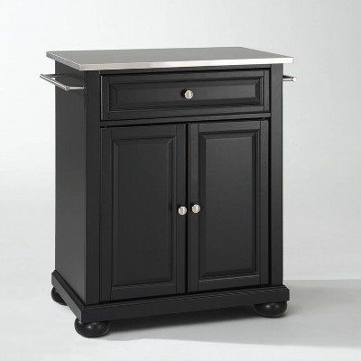 Alexandria Stainless Steel Top Portable Kitchen Island/Cart - Crosley