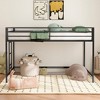 Bellemave sturdy junior twin loft bed black for kids, space saving, Loft Bed with easy climbing Ladder and Guardrails, Loft Bed Frame for Bedroom - 3 of 4
