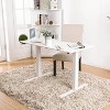 HOMES: Inside + Out Baron Contemporary Adjustable Office Stand Up Table Small White : Modern Standing Workstation with USB Port - image 2 of 3